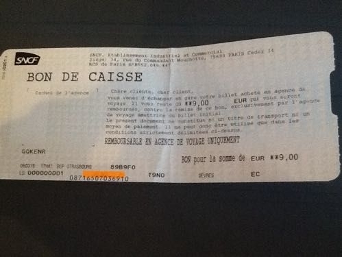 Et si la #sncf passait au bon de caisse / remboursement électronique ?