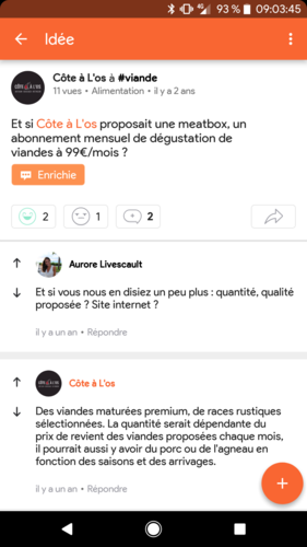 On découvre des trucs intéressants :) Du genre, pourquoi une marques à posté une idée pour se répondre à soi même ??